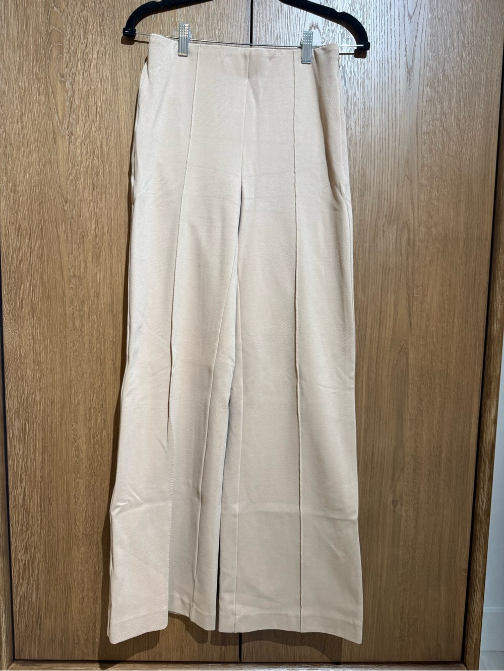 Ann Taylor khaki beige wide leg pants